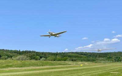 Probeschleppen am Flugplatz Pinkafeld