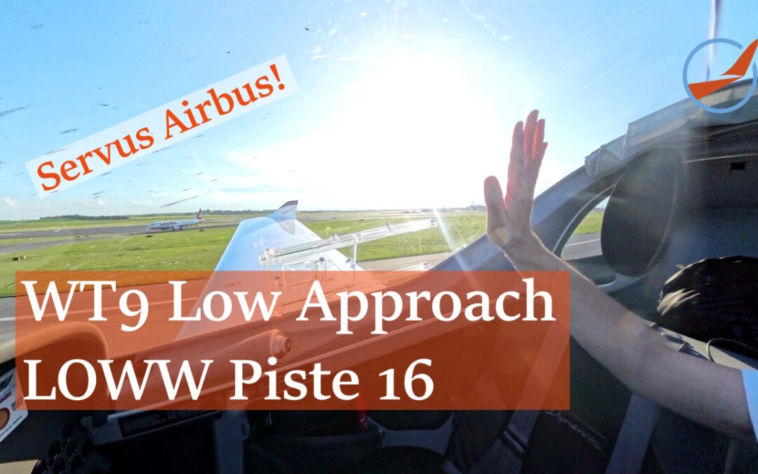 Youtube Video: Low Approach Piste 16 in Wien Schwechat LOWW und VFR Route Klosterneuburg