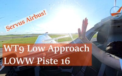 Youtube Video: Low Approach Piste 16 in Wien Schwechat LOWW und VFR Route Klosterneuburg